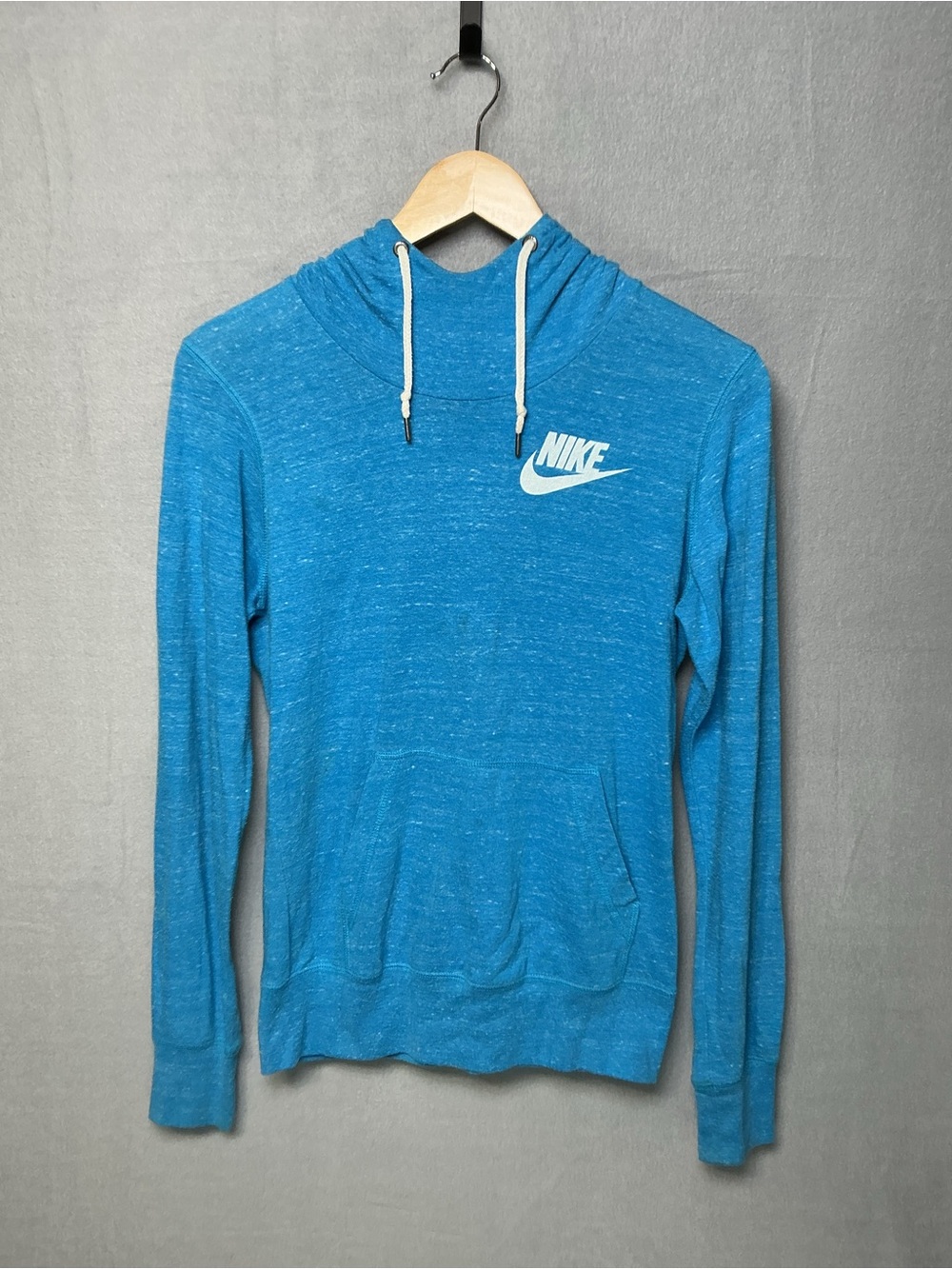 Nike Women’s Blue Heather Pullover Hoodie Size Small